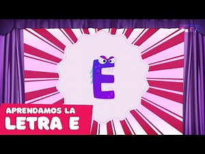 Aprende la letra E. El abecedario para niños.