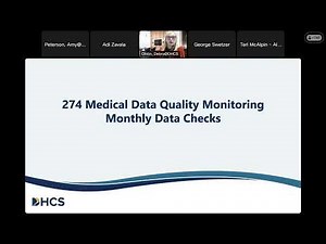 DHCS Managed Care Data Quality Monitoring Webinar Series: Monthly Data Checks