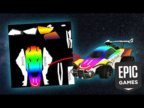 How to create CUSTOM MODDED DECALS in Rocket League! (Epic Games)