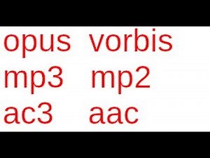 Opus vs Vorbis vs MP3 vs AAC vs AC3 vs MP2 - Audio CoDecs at low bitrates