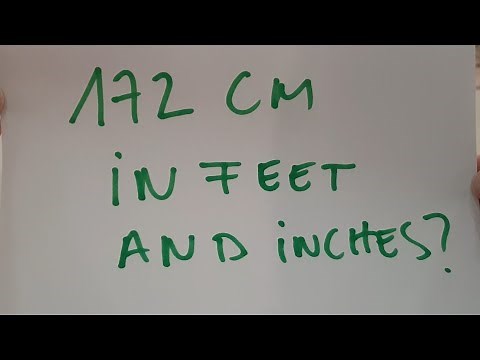 172 cm in feet and inches?