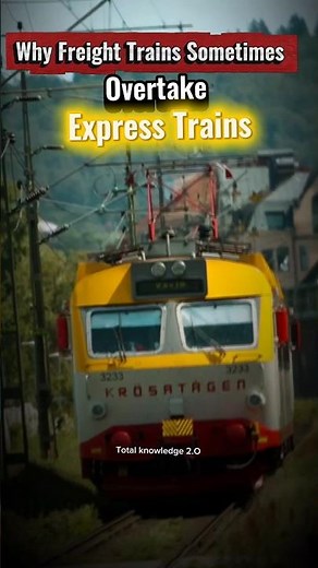 How does a freight train run faster than an express train? Freight train overtakes express train ...