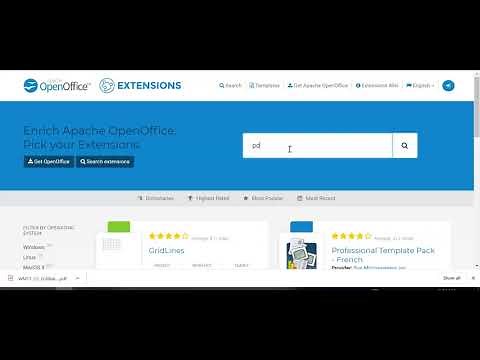 Add pdf import extension to OpenOffice