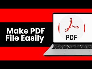 How To Make PDF File In Laptop or PC - Step By Step