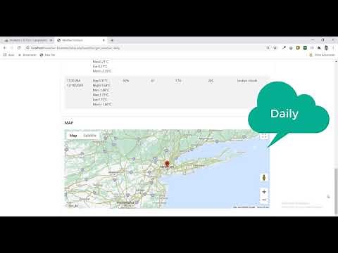 Weather Forecast with OpenWeather API and Google MAP API