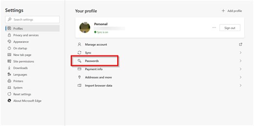 Enable and Manage Passwords & Form-fill in Edge browser on Windows 11