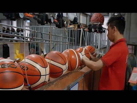 How Basketballs Are Made 🏀 | Inside the Basketball Factory