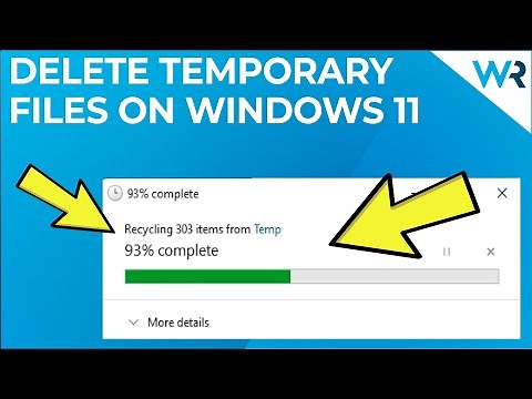 How to delete temporary files in Windows 11