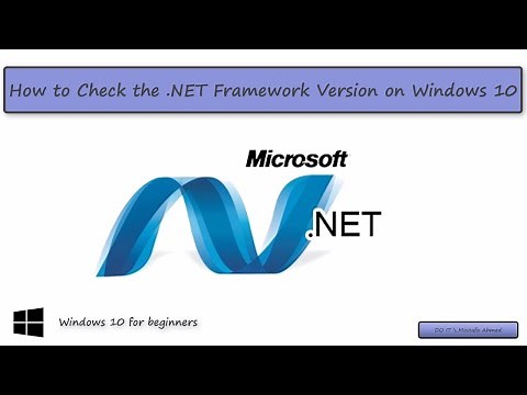 How to Check .NET Framework Version Installed on Windows 10
