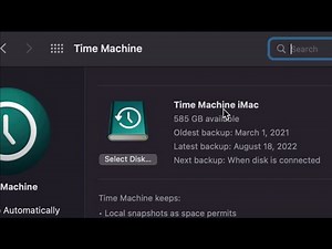 How to Set Up Time Machine Backup on iMac