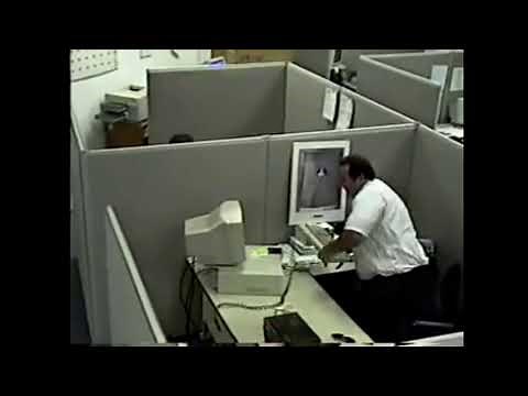 Man breaking computer meme template