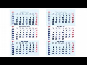 2022 Printable Wall Calendar