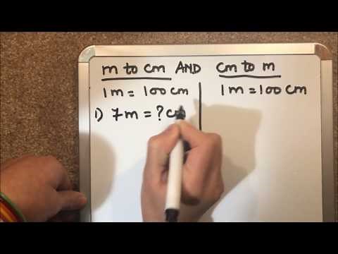 HOW TO CONVERT ( METER TO CENTIMETER ) AND (CENTIMETER TO METER )