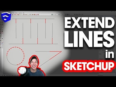 Extend Lines in SketchUp with s4u Connect