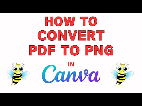 How To Convert A PDF Into A PNG Image Using Canva | PC Tutorial