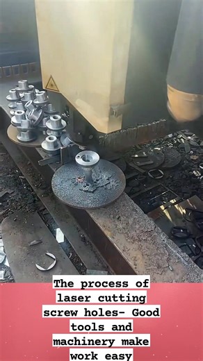 The process of laser cutting screw holes- Good tools and machinery make work easy #amazingvideo | Amazing Technology