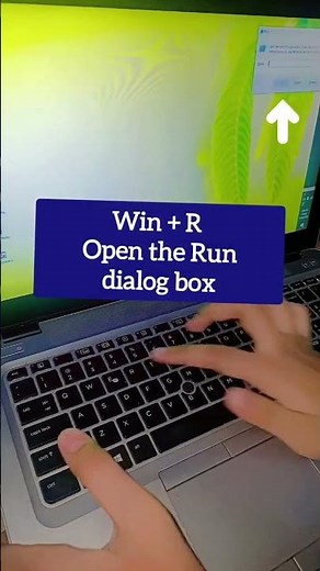 Open the Run dialog box #windows #shortcutkeys