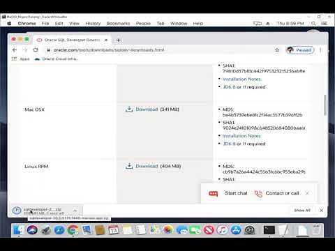 Installing Oracle SQL Developer on MacOSX