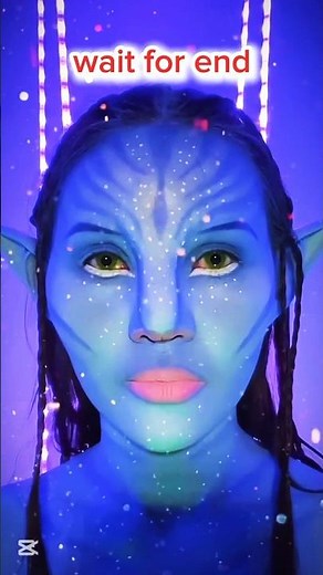 Avatar Makeup,🤡How to apply makeup in the movies Avatar 2🤔#shorts #makeup #avatar #usa #avatar2