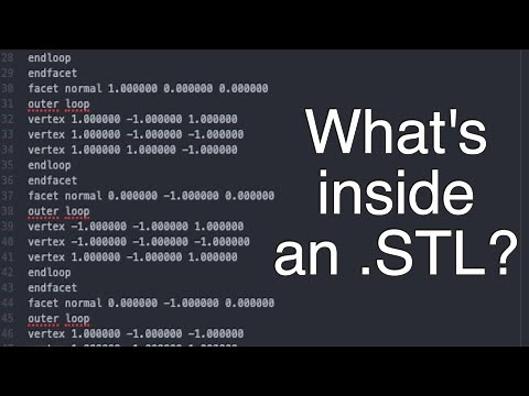 What's inside an .STL? Edit an .STL file using a text editor!