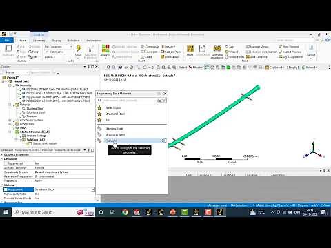 How to Add and Assign Materials in Ansys Workbench