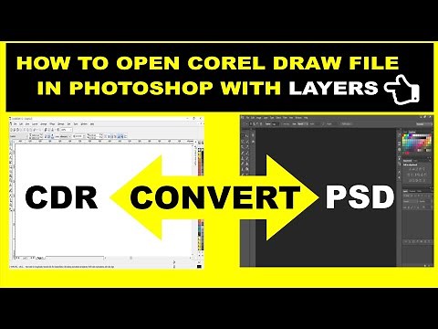 How to Open corel draw File in photoshop with Layer |crd open in Psd |tip and trickS| CK PRODUCTION