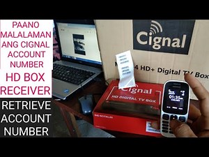 CIGNAL BOX Paano kumuha ng Account number Gamit Ang CCA number "retrieve account number" load