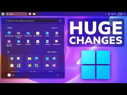 Huge Changes in Windows 11 - New Taskbar, Better Start and Explorer, Improved Performance, Updates