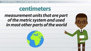 Centimeters to Inches | Conversion & Examples