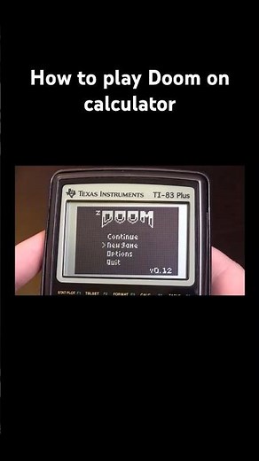 How to Play DOOM on a Calculator! | Dinesh Richard | #shorts