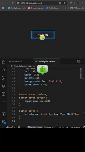 🔥Button Hover Effects Using HTML & CSS #webdevelopment #hovereffects #coding