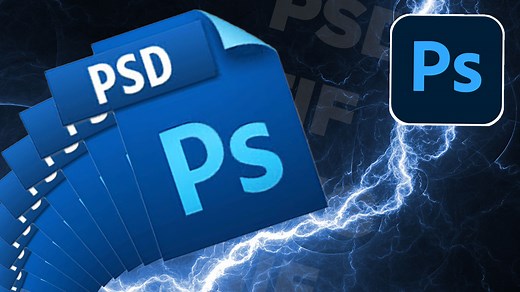 Most commonly used file types in Photoshop