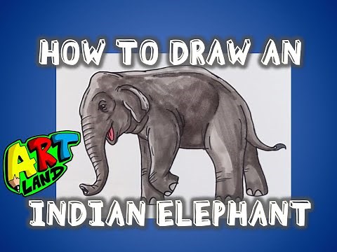 How to Draw an INDIAN ELEPHANT