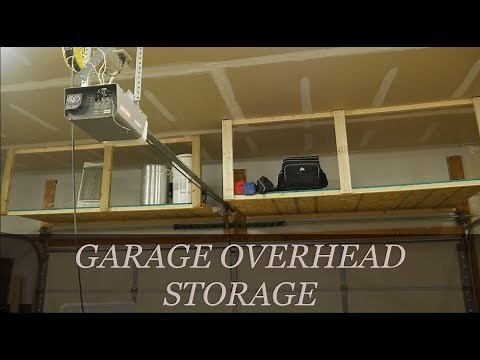 Easy DIY Overhead Garage Storage Rack