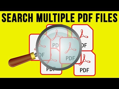 How to Search Multiple PDF Files at the Same Time