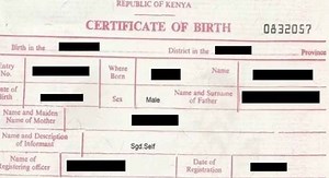 How to replace a lost birth certificate in Kenya