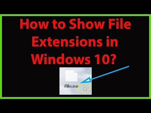 How to Show File Extensions in Windows 10?