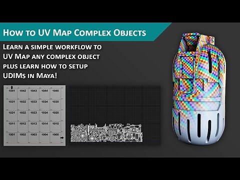 How to UV Map Complex Objects in Maya