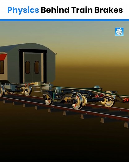 Physics Behind Train Brakes . . In this video, we explore the physics behind how train brakes work using detailed 3D animation. Learn how forces and friction help bring massive trains to a safe stop! #viralvideo #science #3DAnimation #engineering #technology #LifeAda | LifeAda