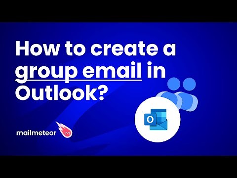How to create a group email in Outlook?