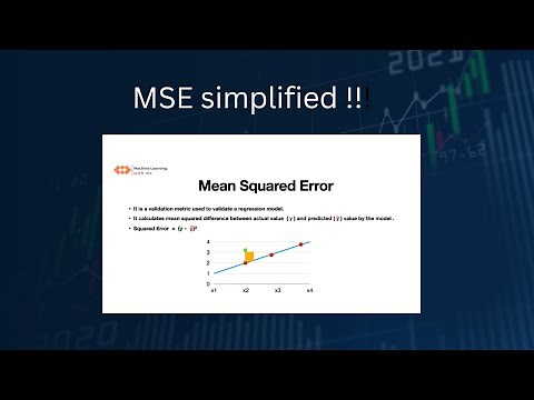 Mean Squared Error ( MSE ) | How to calculate MSE ?