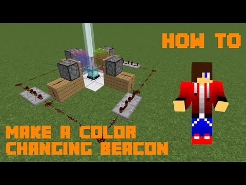 How To Make A Color Changing Beacon In Minecraft!