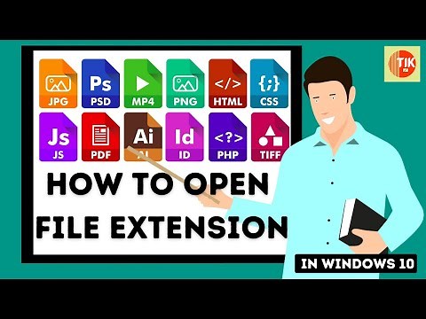 How to open File Extension in windows 10
