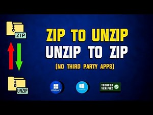 How to Zip and Unzip Files in Windows - Full Guide