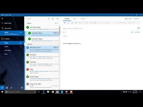 how to send email on windows 10