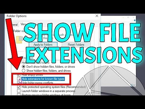 How To See File Extensions (Windows 10 Folder and Search Options)