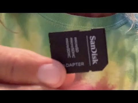How to use a Sandisk SD card adapter for a Micro SD card