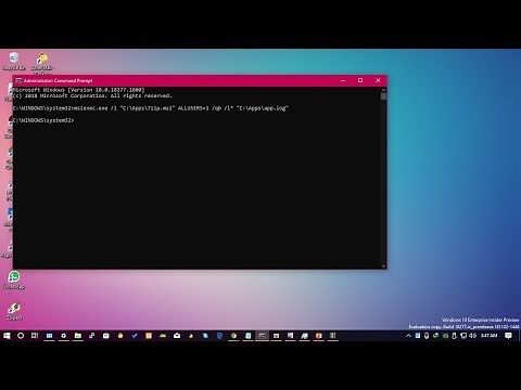 How to install applications using msiexec