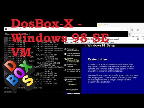 DosBox-X - Windows 98 SE VM setup and installation