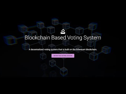 Blockchain Based Voting System - Demo